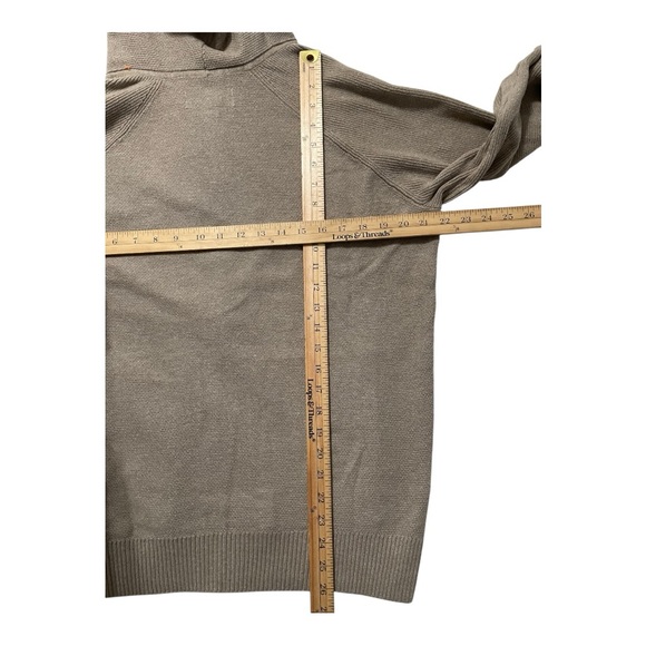 Modern Ambition Beige Full-Zip Knit Hoodie Sweater | Size Small - Picture 9 of 12